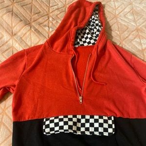 Red hoodie